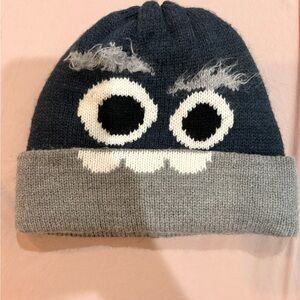 GAP Kids Monster Knit Beanie - Navy and Gray